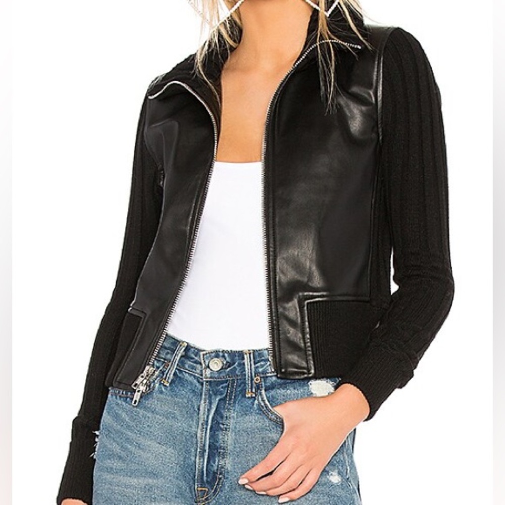 Bailey 44 9th Of July Eco Leather Jacket in Black
